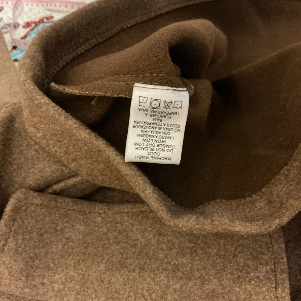 New Love Tree Tan Button-Up Jacket, Sz M - Picture 7 of 7